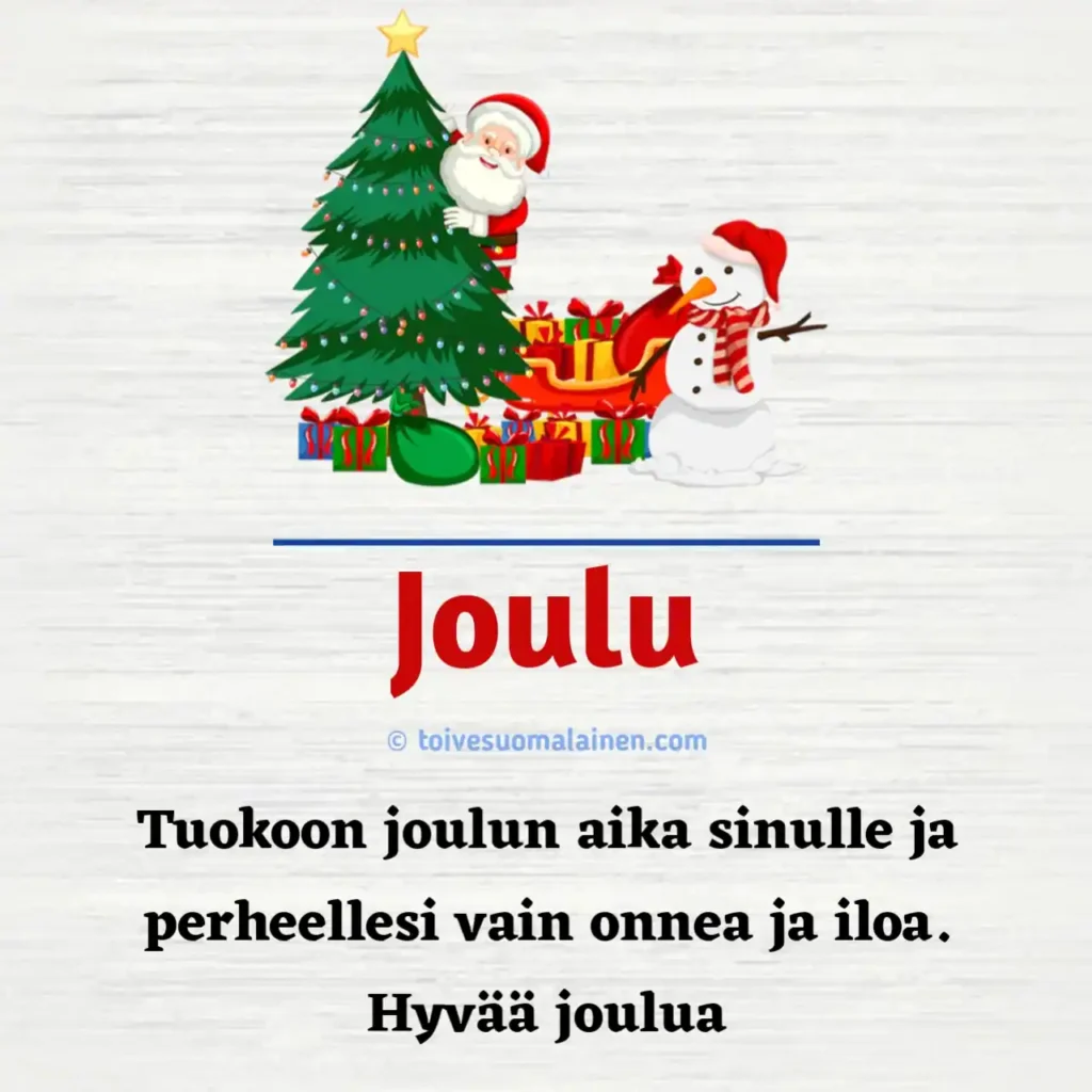 Hyvät Joulun Toivotukset