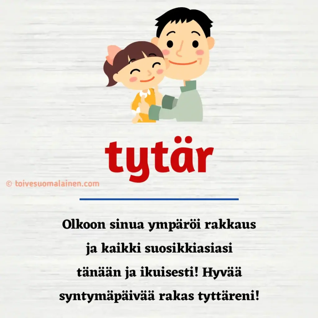 Synttärionnittelut Tyttärelle