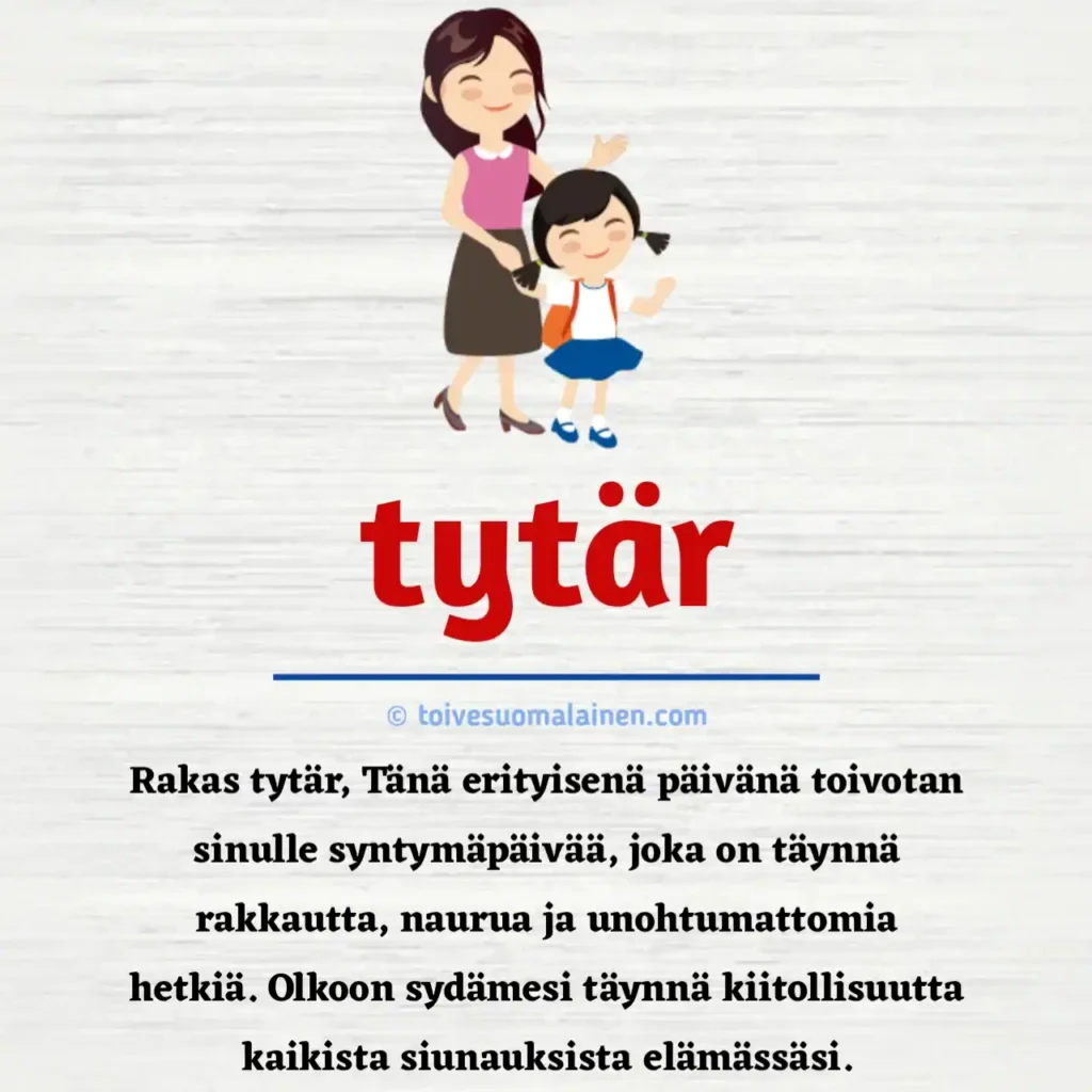 Syntymäpäiväruno Ja Synttärionnittelut Tyttärelle