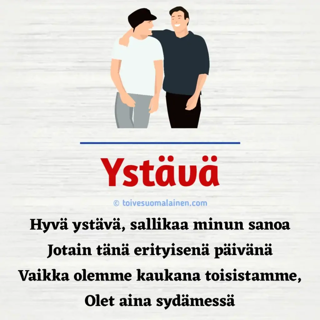 Syntymäpäiväruno Ystävälle