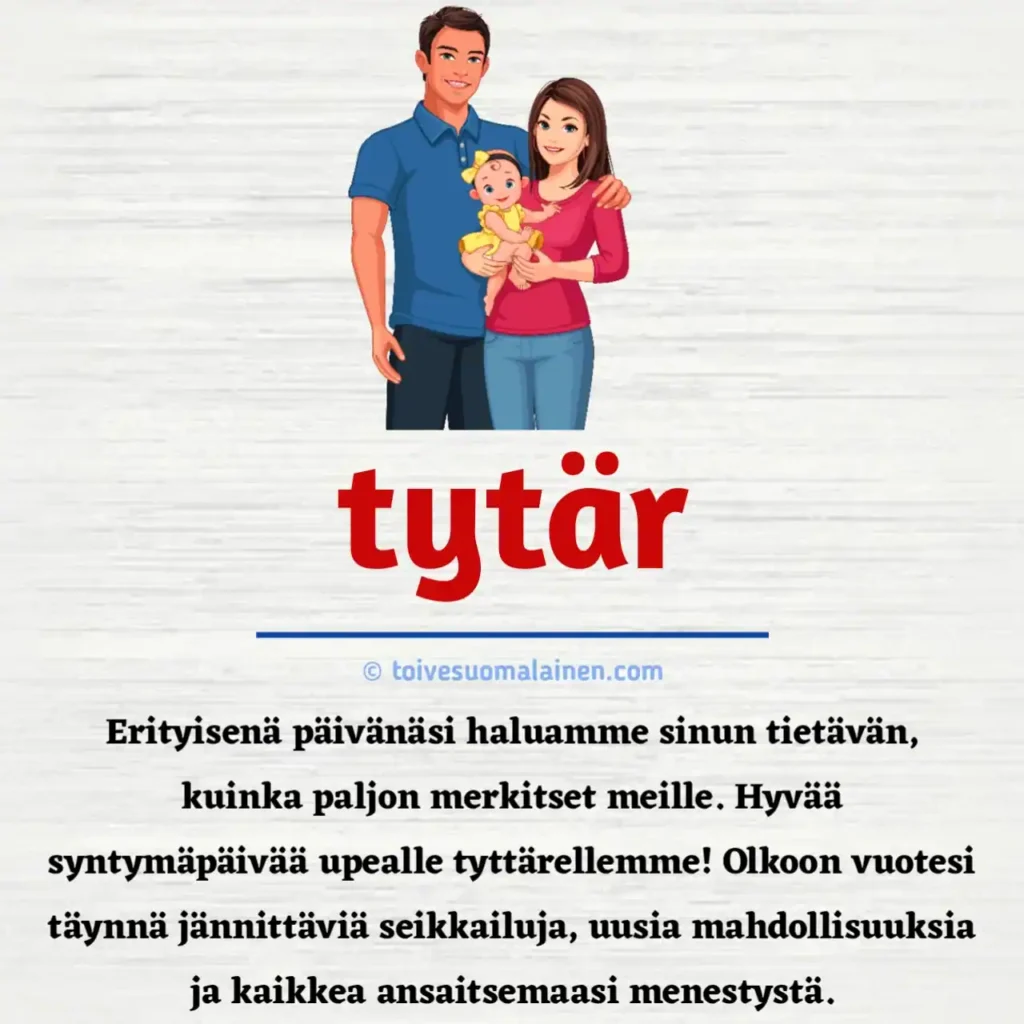 Syntymäpäiväruno Ja Synttärionnittelut Tyttärelle