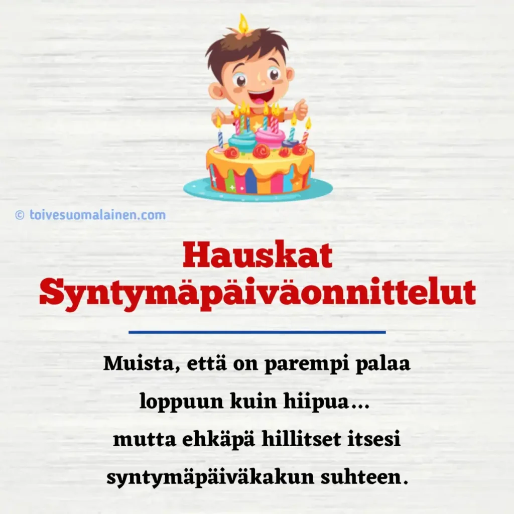 hyvää syntymäpäivää huumori