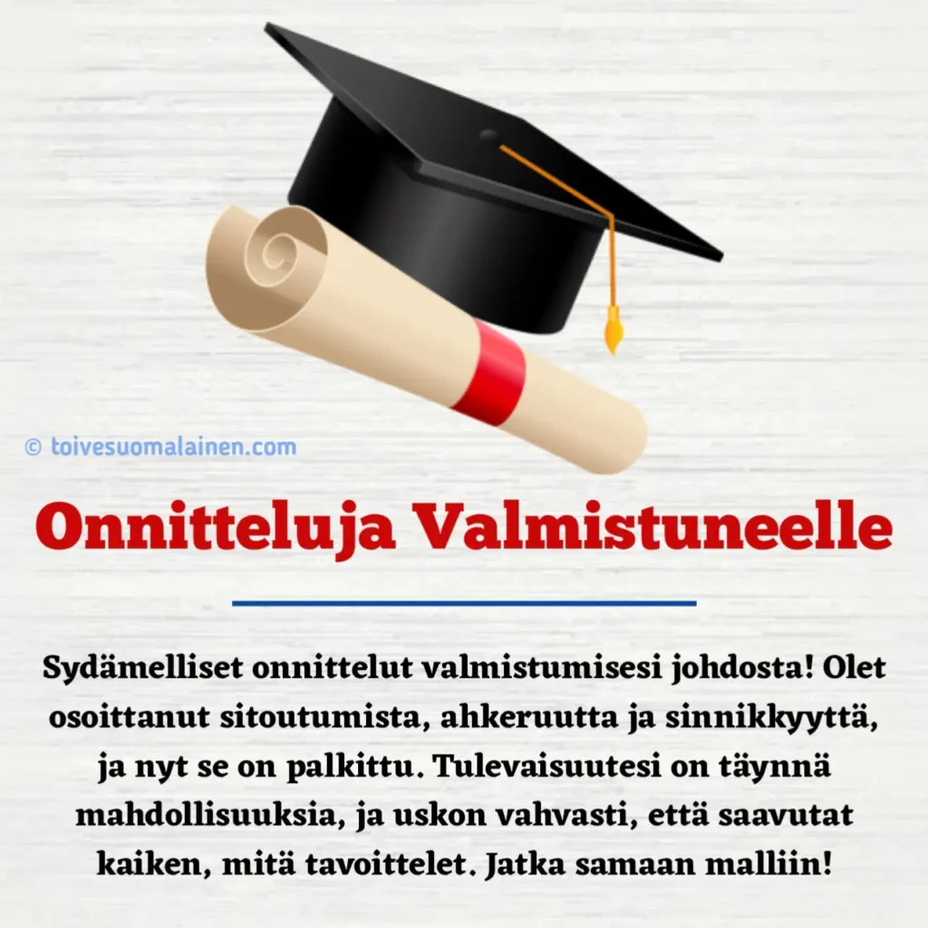 sitaatteja valmistuneelle