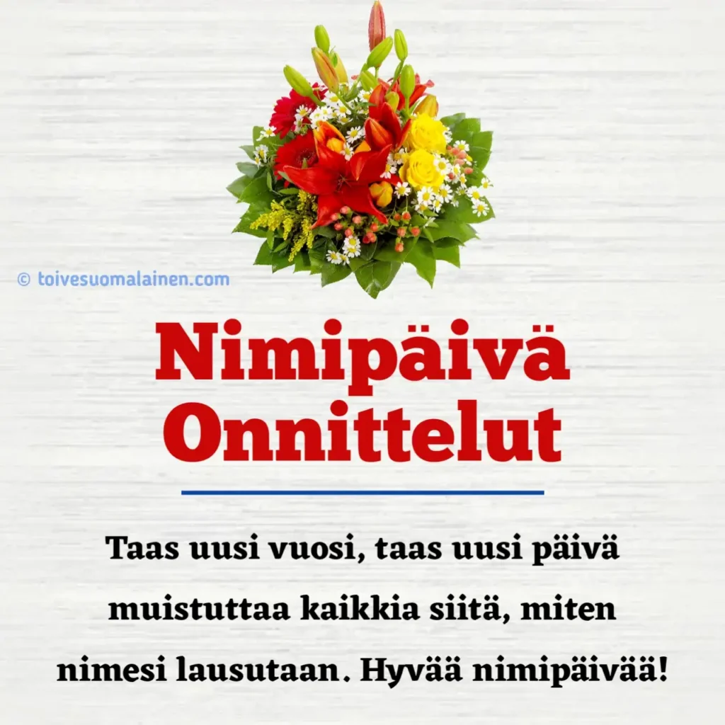 Hauskat Nimipäivä Onnittelut | Nimipäiväruno