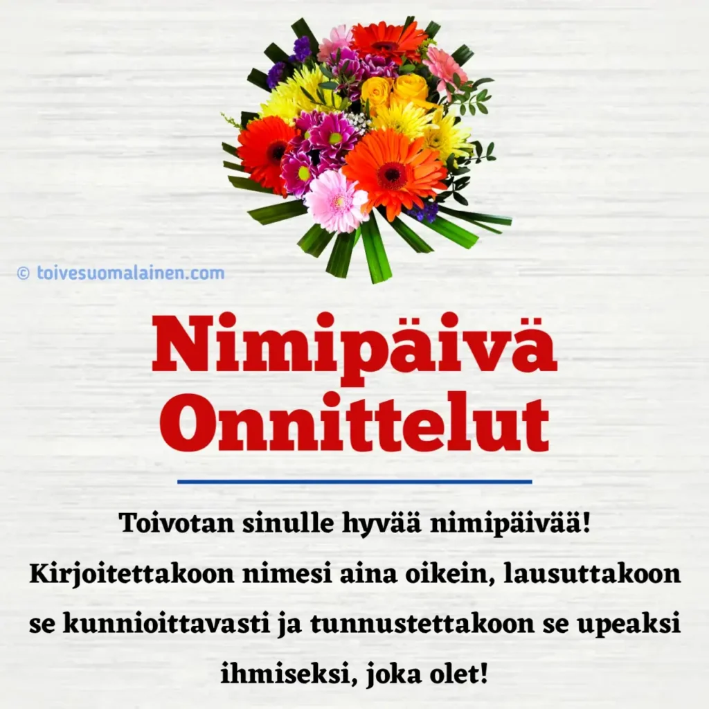 Hauskat Nimipäivä Onnittelut