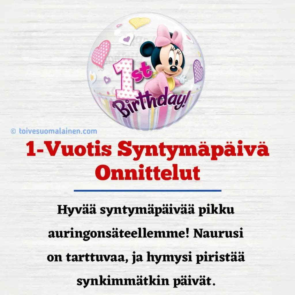 1 Vuotis Syntym p iv Onnittelut Tyt lle Ja Pojalle 1 Vuotis Syntym p iv Onnittelut Tyt lle Ja Pojalle