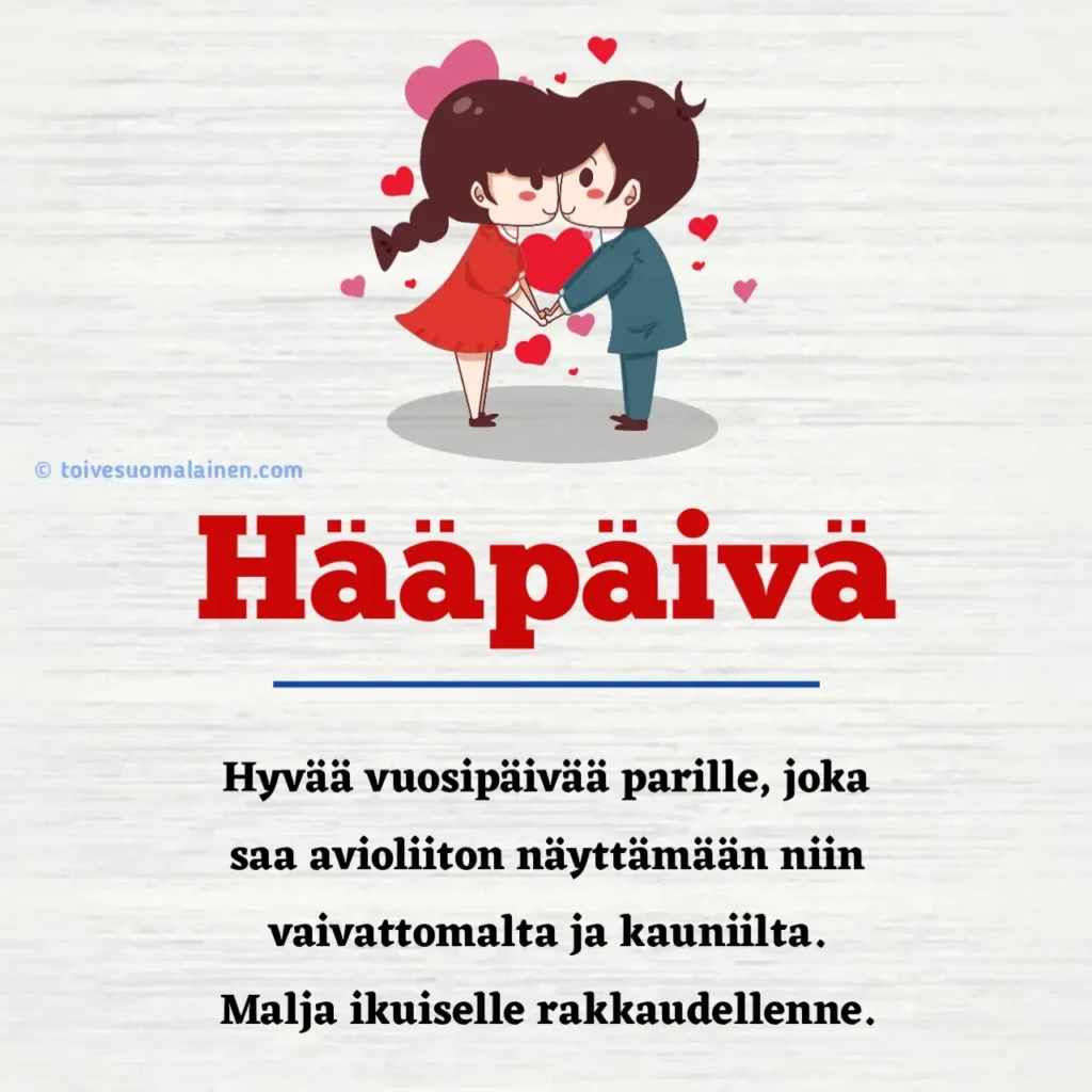 Hääpäivä Runo