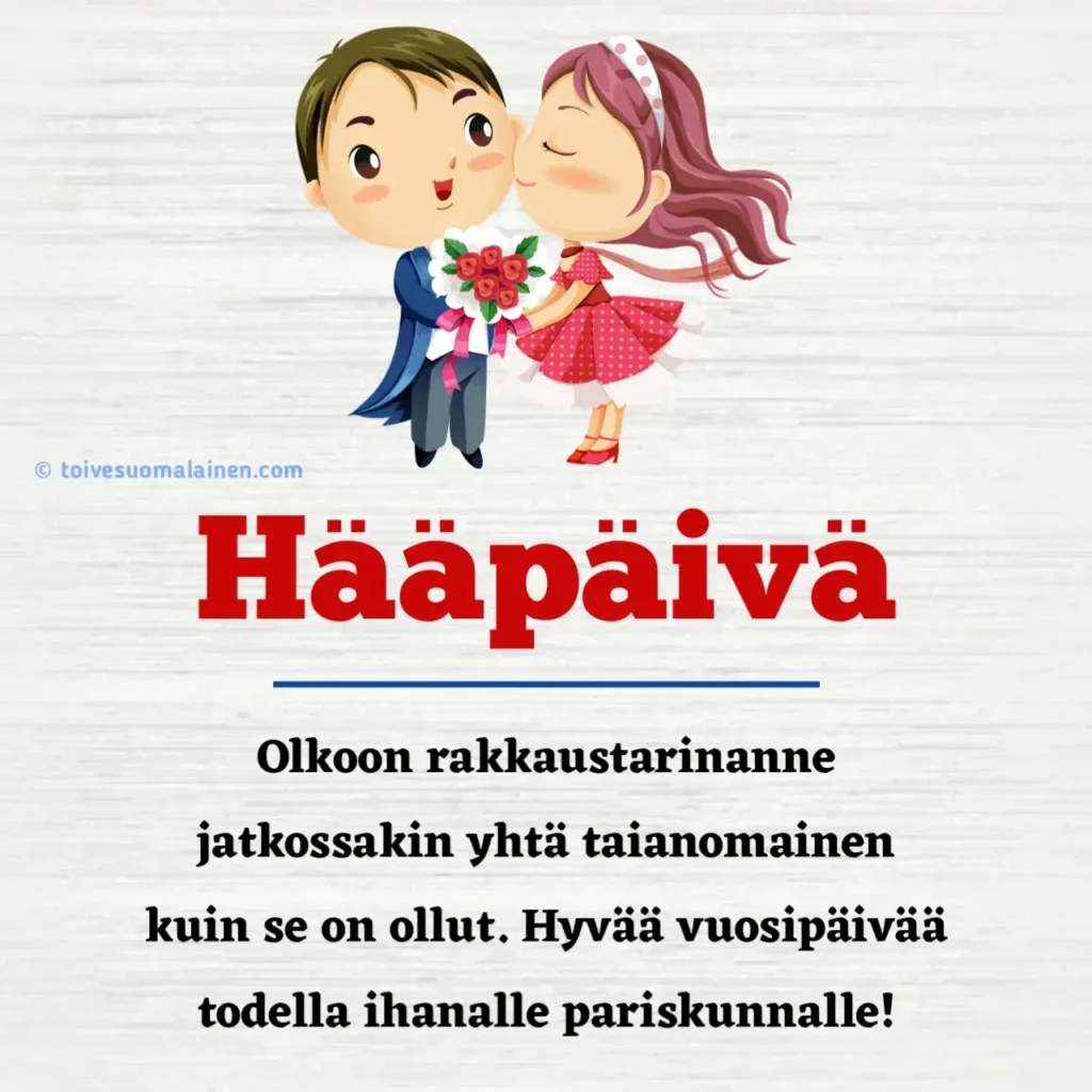 Hääpäivä Onnittelut