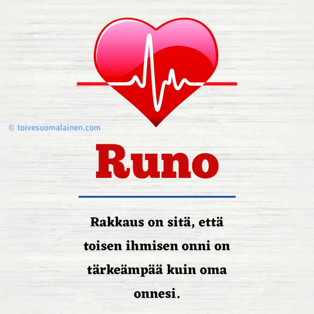 Sinä Olet Tärkeä Runo