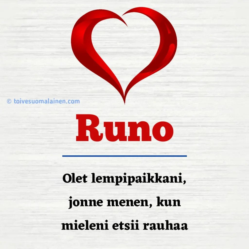 Sinä Olet Tärkeä Runo